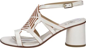 Fabi Schoenen, Dames, Beige, 36 EU, Leer, Sandalen met hoge hak