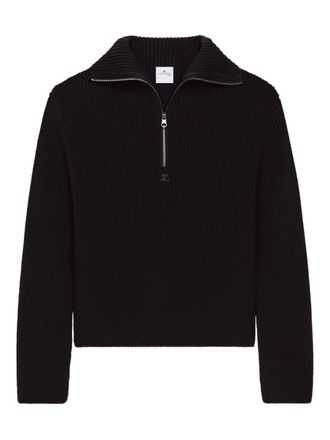 Courr&egrave;ges Ribbed Knit Sweater
