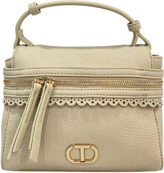 Twinset Beige Polyethylene Shoulder Womens Bag