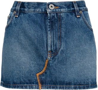 Jean Paul Gaultier Haute Jeanerie skirt - women - Cotton - 40 - Blue