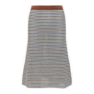 Marni Midi Skirts, female, Multicolor, Size: XS Knitted Midi Skirt