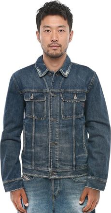 Diesel Blue Distressed Denim Jacket