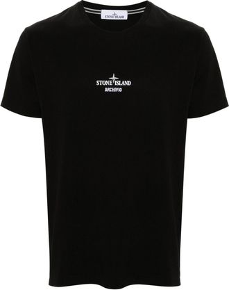 Stone Island Archivio cotton T-shirt - men - Cotton - S - Black