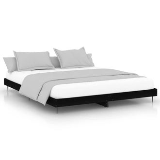 Berkfield Home Bed Frame Black 200x200 cm Engineered Wood