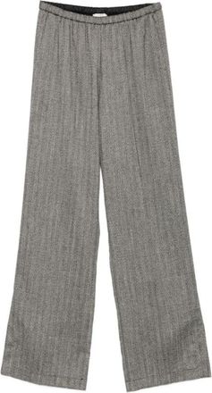 Forte_Forte Wijde broek - Dames - Wijde Broeken - Zwart - XL - Broeken