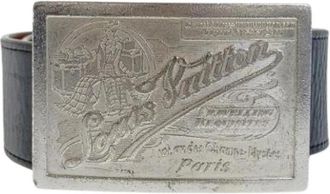 Louis Vuitton Pre-owned Belts, male, Black, Size: ONE SIZE Pre-owned Vintage Standard Belt