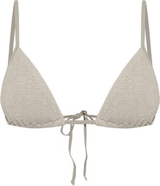 Bond-Eye Luana triangle bikini top - women - Spandex/Elastane/Nylon - One Size - Grey