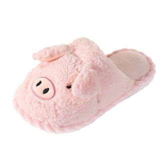 Generic Fluffy Animal Slippers Women - Cute Animal Slippers Women Slides - HouseSlipper Winter Cute Bathroom Slipper Non Slip Indoor Lightweight House Shoes O