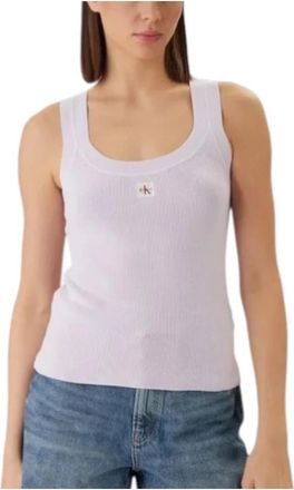 Calvin Klein Sleeveless Top - Dames - Tops zonder mouwen - Paars - XS - Tops