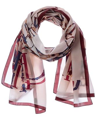 Jimmy Choo London Logo Silk Scarf