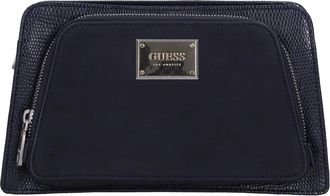 Guess Faux leren en imitatie su&egrave;de tas - Heren - Tassen - Blauw - ONE Size - Su&egrave;de - Tassen