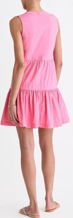 Vineyard Vines Harbor Seersucker Sundress in Pink at Nordstrom, Size X-Large