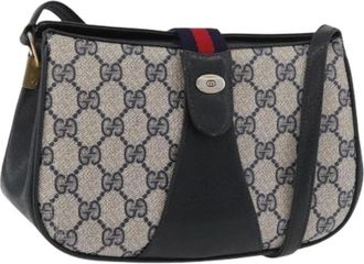 Gucci Pre-owned Cross Body Bags, female, Blue, Size: ONE SIZE Pre-owned Vintage Shoulder Bag