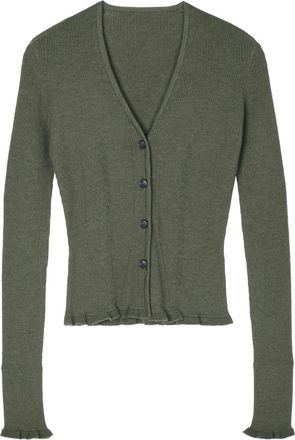 Cecilie Bahnsen Bessie button-fastening cardigan - women - Fabric - L - Green