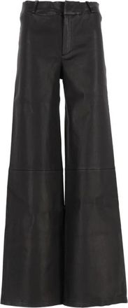 Arma Marina Leren Broek - Dames - Leren Broeken - Zwart - L - Leer - Broeken