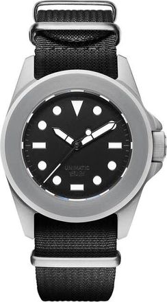 Unimatic Modello Quattro Automatic Black Dial Mens Watch U4-AEB