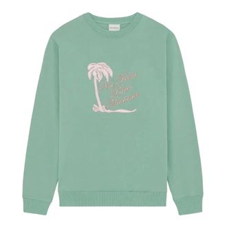 Dr&ocirc;le de Monsieur Sweatshirts, male, Green, Size: XS Crew-neck Sweatshirt
