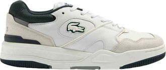 Lacoste Lineshot 223 3 SMA Wit/Donkergroen Leer - Heren - Sneakers - Wit - 41 EU - Leer - Schoenen
