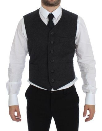 Dolce & Gabbana Wollen Vest Klassieke Stijl