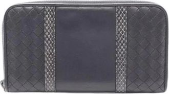 Bottega Veneta Pre-owned Wallets, male, Black, Size: ONE SIZE Pre-owned Leather wallets