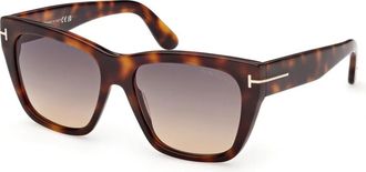 Tom Ford Flynn-02 Zonnebrillen - Dames - Zonnebrillen - Bruin - 55 MM - Accessoires