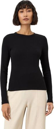 Pact Perfect Rib Layering Long Sleeve Made With Organic Cotton in Black at Nordstrom, Size Xx-Large