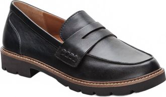 Aetrex Womens Collette Arch Support Loafer In Black