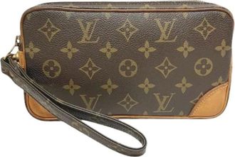 Louis Vuitton Pre-owned Vintage Monogram Clutch - Dames - Pre-owned - Bruin - Maat: ONE Size