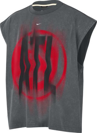 Nike Mens Atlanta Hawks Standard Issue Basketball Sleeveless Top in Grey | IQ1666-068