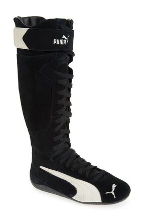Puma Speedcat Sneaker Boot in Puma Black/Frosted Ivory at Nordstrom, Size 6.5