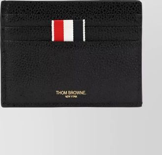 Thom Browne pebbled leather card holder