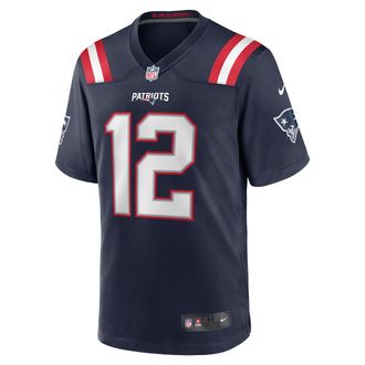 Nike Tom Brady New England Patriots Retired Nike Mens NFL Game Jersey in Blue | 67NMNPGHBDY-DLV