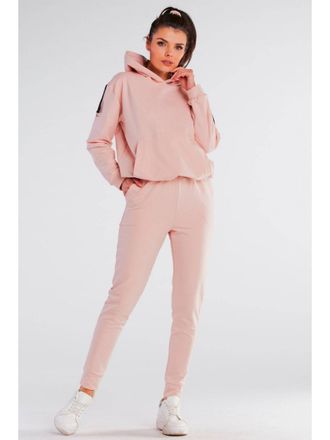 OEM Pantalones Deportivos De Algod&oacute;n Con Bolsillos, Color Rosa Empolvado, Talla L/xl