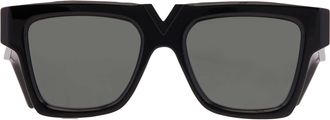 Valentino V - GOLD - I Smoke Green Pilot Unisex Sunglasses VLS-162 A 51