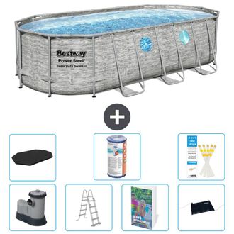 Bestway Piscina Bestway Power Steel Oval - 549x274x122 Cm - 8-piezas S619