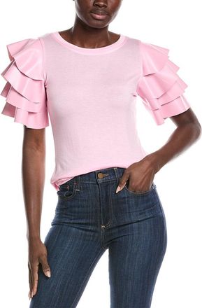 Gracia Ruffles Tiered Short Sleeve Top