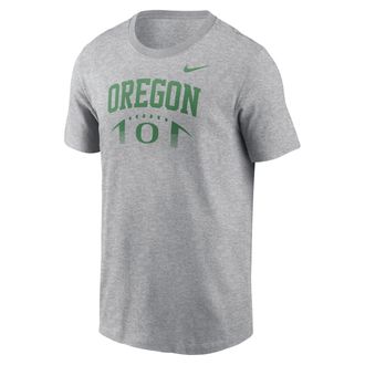 Nike Oregon Primetime Football Icon Nike Mens College T-Shirt in Grey | N19906GUON-MDT