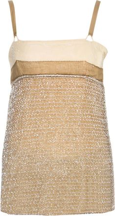 Balenciaga Top con ricamo - Giallo