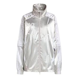 adidas (WMNS) adidas Adilenium Season 4 Team Geist Oversized Silver Track Top Silver Metallic KE9784