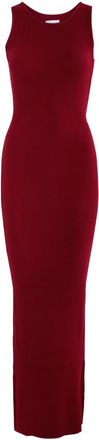 Aexae Stretch-knit Maxi Dress - Dark Red - XS (UK6 /xs)