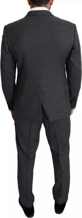 Dolce & Gabbana Gray Wool Men Formal 2 Piece MARTINI Mens Suit