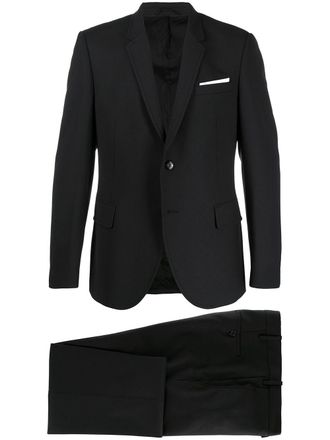 Neil Barrett single-breasted two-piece suit - Black