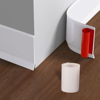 OEM Rodapi&eacute; Autoadhesivo De Pvc Para Cocina Y Ba&ntilde;o, Tira Flexible Y Adhesiva, 10 Cm De Ancho (blanco, 3 M)