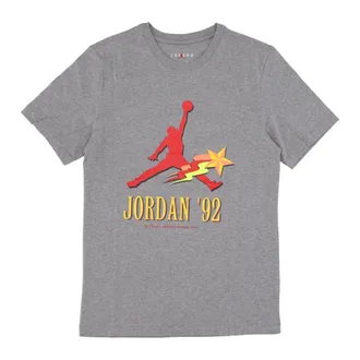 Nike Jordan T-Shirts, male, Gray, Size: XL Graphic Tee Carbon Heather T-Shirt