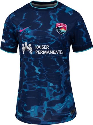 Nike San Diego Wave FC Stadium Edition Nike Womens Dri-FIT Replica Jersey in Blue | P35557J669SDWF-BJY