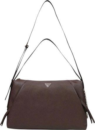 Guess Devon Grote Schoudertas - Dames - Schoudertassen - Bruin - ONE Size - Tassen