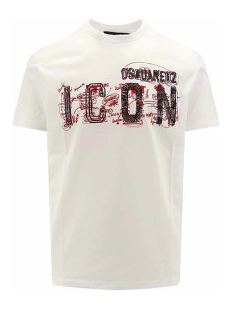 Dsquared2 Cotton t-shirt with icon scribble print
