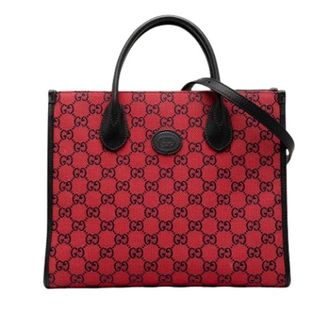 Gucci Pre-owned Tote Bags, female, Red, Size: ONE SIZE Pre-owned Vintage Tote Bag