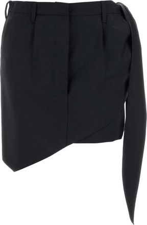 Prada Midnight blue mohair blend mini skirt