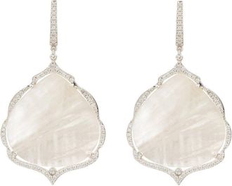 Latelita London Antoinette Earrings White Mother Of Pearl Silver